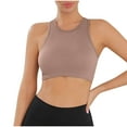 thumbnail image 2 of ALLLIST High Impact Underwear for Women Workout Plus Size Sports Bra Solid Beige Comfy Crop Top for Women Size M, 2 of 4