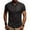Black, variant on KTMKH Shirts for Men Collar Button Sleeve Business Solid Casual Affairs Short Shirt Turn-Down Shirts