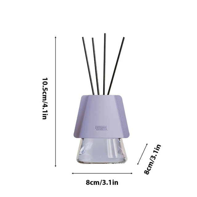 Btomtd Rattan Fireless Aromatherapy Car Home Aromatherapy Perfume Cup Hotel Bathroom Interior Deodorization 130ml, A