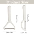 thumbnail image 3 of Zhenhongyql Stainless Vegetable Peeler Set Ergonomic Y & I Shaped Peelers Use Kitchen Tools For Potatoes &, 3 of 6