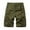 Green, variant on Plus Size Pants Men's Pure Color Outdoors Pocket Beach Work Trouser Cargo Shorts Pant Red 8(XL)