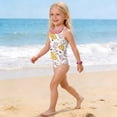 thumbnail image 4 of CCRFTGI Swimsuit for Kids Girls Size 10-12 Summer Adjustable Straps One Piece Beach Bathing Suit Swimwear Cute Books Pens Swim Vacation Girls Fashion Bathing Suits Pink 9-10 Years, 4 of 8