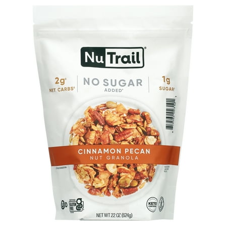 NuTrail Low Carb Keto Nut Granola Cinnamon Pecan (22 Ounce)