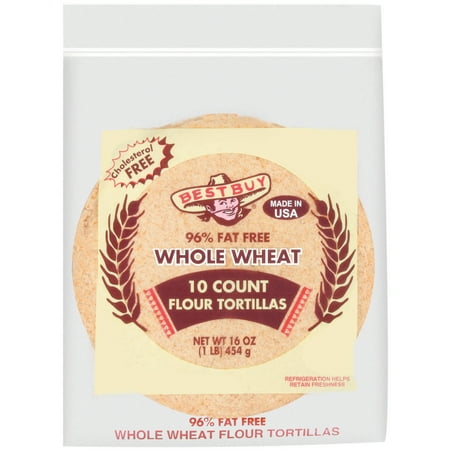 Best Buy® Whole Wheat Flour Tortillas 10 ct Bag