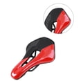 thumbnail image 2 of Soidarity Asiento de sillín de bicicleta de carretera Diseño hueco Asiento de cojín de cuero de PU transpirable Accesorio de ciclismo de carretera Ciclismo negro rojo Soidarity OD000144-02B, 2 of 6