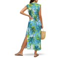thumbnail image 4 of KUIFORTI Hawaii Matching Couple Outfits Green Palm Tree His and Hers Summer Outfits Lightweight Loose Swing Sundresses with Soft Fabric Round Neck Fit for Outdoor Picnic, 4 of 7