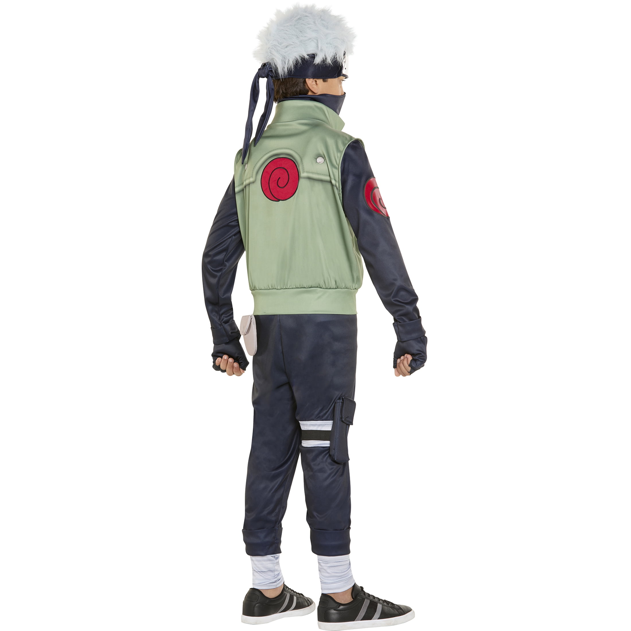 InSpirit Designs Naruto Kakashi Halloween Fantasy Costume Male, Child 4-10,  Gray 