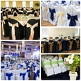 thumbnail image 5 of Efavormart 100 PCSIvory Polyester Banquet Chair Covers, Reusable or Disposable Stain Resistant Chair Covers, 5 of 11