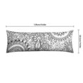 thumbnail image 6 of Paisley Long Body Pillow Cover - Vintage Bohemian Floral Print, Soft & Breathable Ethnic Fabric, Hidden Zipper, 20"x54" - Elegant Home Decor Gift for Side Sleepers & Pregnancy Support, 6 of 7