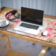 thumbnail image 3 of Long Mouse Pads for Desk,Pomeranian Dogs and Pioneer Flower Desk Mats on Top Of Desks, Desk Mouse Pad Extra Large with 3mm Non-Slip Base and Stitched Edge for Gaming,Office,Work,Home 35.4"x15.7", 3 of 6