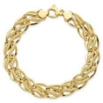 thumbnail image 4 of Auriga 14K Yellow Gold Fancy Link Bracelet 8 inch for Women(L- 8inch, W- 12mm), 4 of 6