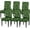 Green Football Pattern, variant on Green Football Pattern Chair Covers for Dining Room Set of 6, Washable Spandex Parsons Slipcovers, Removable Kitchen Chair Cover, Stretch Seat Protector for Home Party Hotel