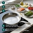 thumbnail image 2 of Titanium Pans for Cooking, 2026 New 12inch Non-Stick Titanium Pro Pan, Titanium Frying Pan, Scratch-Resistant Titanium Skillet for Oven, Induction & All Cooktops (8.66in, No Lid), 2 of 9