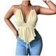 thumbnail image 1 of Camiseta Sin Mangas Para Mujer Tops Sin Mangas Blusa Casual Moda Causal Cuello en V Sólido Bandge Odeerbi ODB160386, 1 of 9