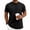 Black, variant on Men's Summer Vintage Solid Crewneck T-Shirt, Short Sleeve Textured Stretch Casual Tee, Loose Breathable Vacation Daily Wear, Big and Tall Sizes S-3XL White