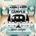 thumbnail image 5 of meiyoeat Adventure Happy Camping Bed Sheets,Rustic Camper Full Size Sheets For Boys,4pcs1 Flat Sheet, 1 Fitted Sheet and 2 Pillowcases, 5 of 6