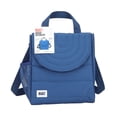 thumbnail image 6 of BUILT Insulated Reusable Polyester Kids Lunch Box Puffer Bag with Side Pocket, Navy, 6 of 8