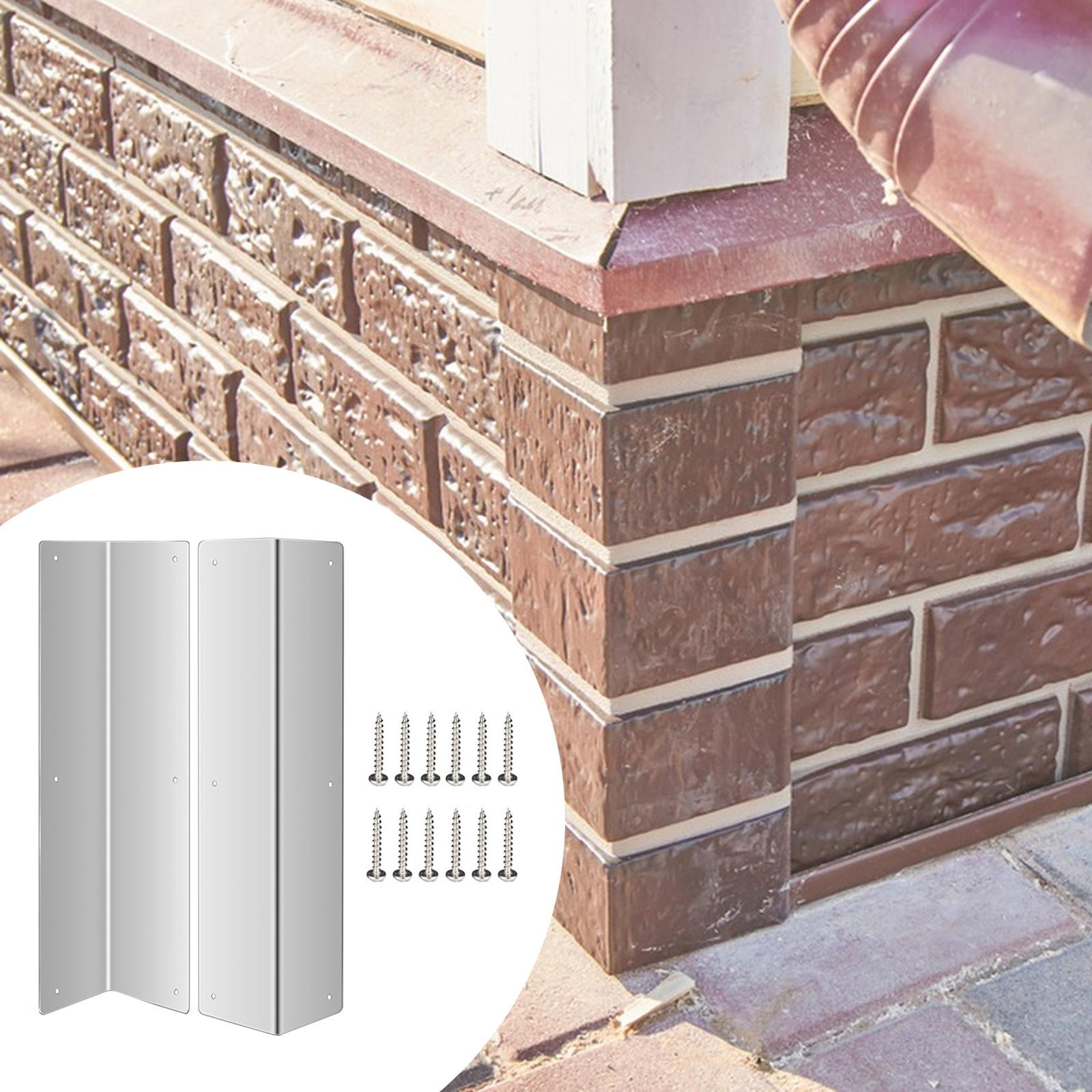 Dualoai 2 Pieces Wall Corner Guards Easy to Install Versatile for Residential and Commercial Wall Corner Cover for Shopping Mall Home silver