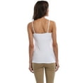thumbnail image 6 of Sociala Women Cotton Camisole Shelf Bra Cami Adjustable Spaghetti Strap Tank Top 3-Pack, 6 of 9