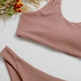 thumbnail image 4 of Sngxgn Women's Bikini Swimsuit Front Cross up Two Piece Bathing Suit(Pink,M), 4 of 7
