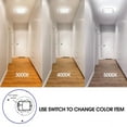 thumbnail image 2 of ENERGETIC 14" LED Ceiling Light, Dimmable Modern Flush Mount, Brushed Nickel, 3 Color Temperature, 2 of 7