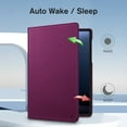 thumbnail image 3 of Fintie Rotating Case for Samsung Galaxy Tab S10 Lite/ S10 FE/ S9 FE 5G 10.9 Inch/Tab S9 11 Inch with S Pen Holder, 360 Degree Swiveling Stand Cover Auto Sleep/Wake, Purple, 3 of 8