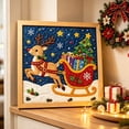 thumbnail image 5 of Kingfansion Fabric Art Kit, DIY 3D Christmas Fabric Poke Art Kit for Adults, Premium No-Sew Mosaic Wall Art & Craft Kits with Frame & Tools, Relaxing Handmade Art Project Gifts for Beginner, 5 of 6