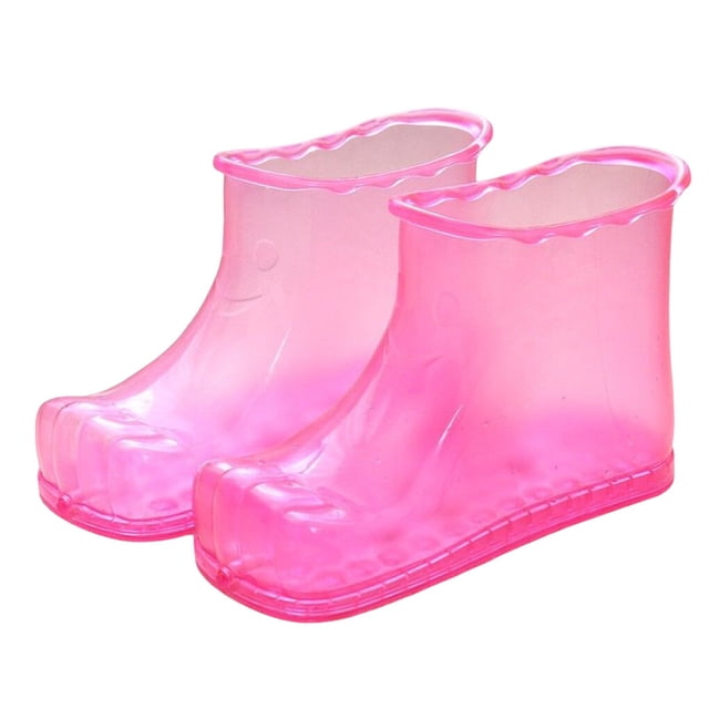 stanreset 1 Paire Femmes Hommes Bain de Pieds Chaussure Botte Relaxation Réutilisable Ménage Soins des Pieds Massage Adultes Bain Douche 42 Yard Rouge