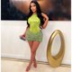 thumbnail image 3 of Conjunto de 2 piezas de top y falda de un hombro sexy para mujer, trajes de fiesta de cumpleaños para discoteca, vestidos cortos elegantes y ajustados para fiesta, 3 of 5
