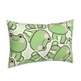 thumbnail image 2 of Daiia Cute Frog Bedding Waterproof Pillow Protector Zippered Queen – Bed Bug Proof Pillow Encasement-14"x20", 2 of 9