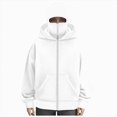 thumbnail image 4 of Godom Women Hoodie Winter Double Layer Hooded Sweatshirt with Zipper, Fleece-Lined Hip-Hop Hoodies, 4 of 5
