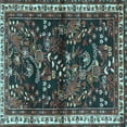 thumbnail image 1 of Ahgly Company Indoor Square Persian Light Blue Traditional Area Rugs, 6' Square, 1 of 4
