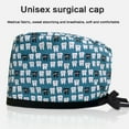 thumbnail image 4 of Print Scrub Hat for Hospital Nurse Hat Surgical Hat for Medicals Care Hair Loss Caps Soft Turban Hat for Cancers Patient, 4 of 20