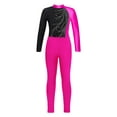 thumbnail image 3 of MSemis Kids Girls 2 Pieces Dance Gymnastics Leotard Unitard with Full Length Leggings Rose 12, 3 of 5