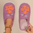 thumbnail image 5 of Women's Fuzzy House Slippers Cute Pattern Halloween Slippers S𝗅ip-On Indoor Slides Soft Warm Bedroom Shoes Non-S𝗅ip Closed Back Home Slippers for Holiday and Daliy, 5 of 9