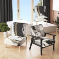 thumbnail image 2 of Designart 'Glam Painted Arcs II' Upholstered Transitional Accent Chair and Arm Chair, 2 of 5