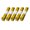 Yellow, variant on 5 Pack Portable Tailoring Measure Set 1.5 Meter 60 Inch Flexible PP Centimeter Ruler for Body Sizing Hobby Studio Home