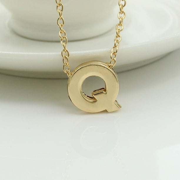 Xihbxyly Collar con Colgante de Cadena con 26 Letras y Nombre En Inglés para Mujer