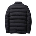 thumbnail image 3 of ELFINDEA Mens Coats and Jackets Autumn Winter Zipper Warm Down Jacket Packable Light Coat Black 5X, 3 of 8