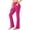 Hot Pink, variant on Vivianyn HD Women's Flared Yoga Pants with Pockets, High Waist Stretch Casual Trousers,Wine,Size S-XXL