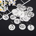 thumbnail image 3 of 25pcs Numbered Tags Metal Identification Hanging Tags Round Number Tags Key Tags 1-25, 3 of 4