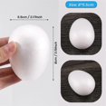 thumbnail image 4 of 12 Pack 3 Inch Easter Foam Egg White Styrofoam Egg Craft Egg Foam Natural Polystyrene Egg Foam Handm, 4 of 5