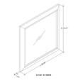 thumbnail image 3 of K & B Furniture B2185-M Brown Wood Frame Mirror - 39 x 41 x 1 in., 3 of 3