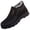 Black, variant on Rotm Slip On Boots for Women Men's Slip-on Faux Fur Lined Loafers Soft Breathable Low Top Canvas Shoes Non-Slip Tendon Sole Casual Shoes Winter Snow Boots Black,8.5
