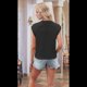 thumbnail image 5 of Camiseta Sin Mangas con Cuello en V Profundo para Mujer, Suéter Informal con Mangas , Camisetas Sin Mangas de Punto Acanalado de Verano, Color Negro, Talla M, 5 of 6