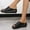 Black, variant on Hoshose Sandals for Women Platform Peep-Toe Sandals -Synthetic Leather, Non-Slip Wedge Heel & Arch Support, Wide Sizes