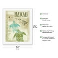 thumbnail image 2 of Hawaii Paradise of the Pacific - Turtles (Honu) Hawaiian Islands - Vintage Travel Poster by Wade Koniakowsky - Fine Art Rolled Canvas Print 20in x 26in, 2 of 4