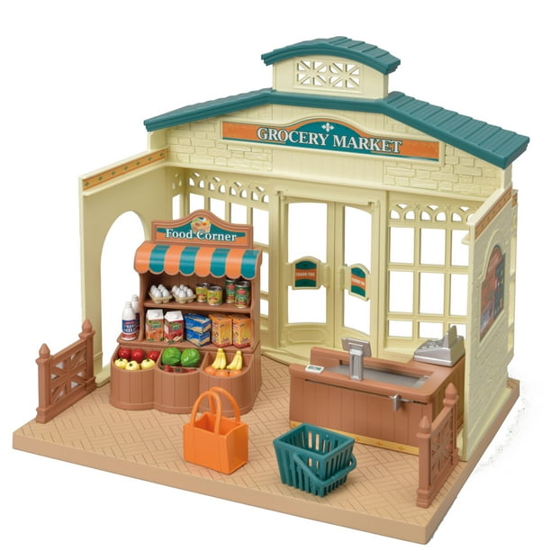Calico Critters Grocery Market Over 30 Pieces Of Furniture And