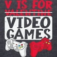 thumbnail image 3 of CafePress - V Is For Video Games Valentine Long Sleeve T Shirt - Mens Hooded Shirt, 3 of 3