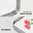 thumbnail image 7 of POSHIONS Bathroom Mirror Metal Framed Mirror Rectangle Wall Mounted Vanity Mirror,32"x 50" Sliver, 7 of 7